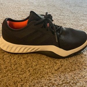 Dark grey adidas training tennis shoe